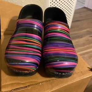 Multi colored Danskos